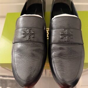 Tory Burch Women's Black Leather Loafers